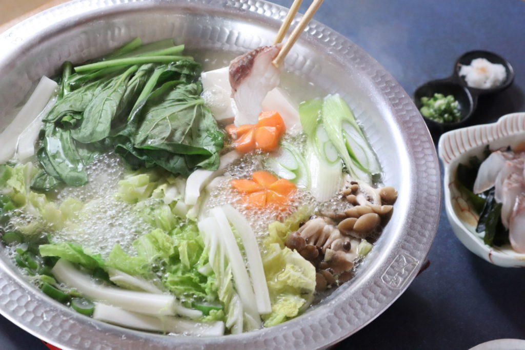 桜鯛のしゃぶしゃぶ鍋