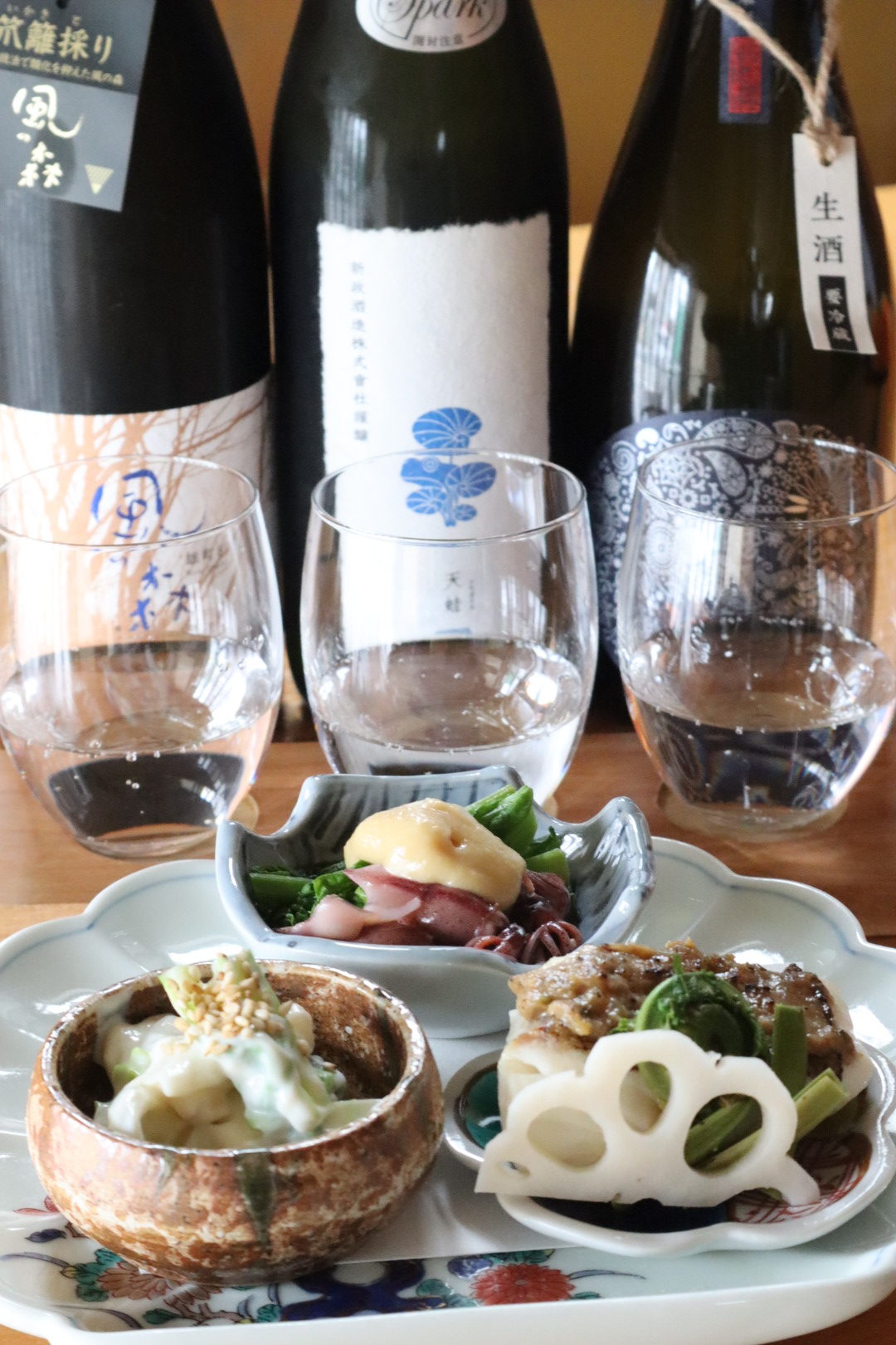 風の森　新政　産土　飲み比べ　かもし家　宇都宮